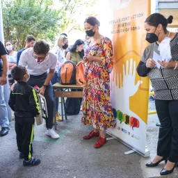 Backpacks with School Supplies for First Graders at "Gjorgji Sugarev" Primary School